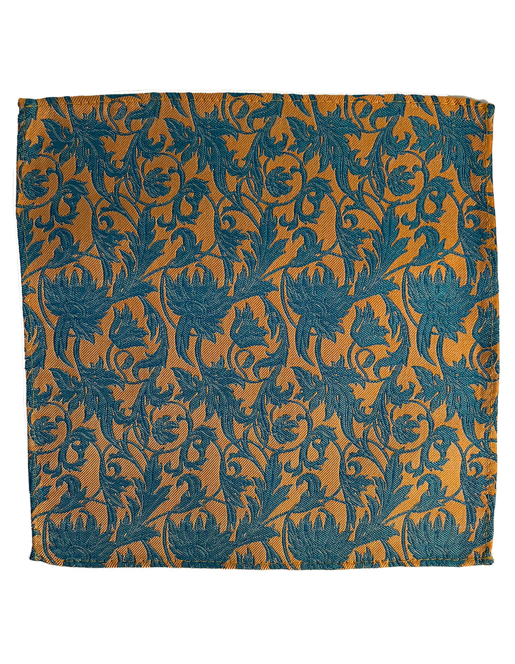 Orange & Turquoise Opulent Pocket Square