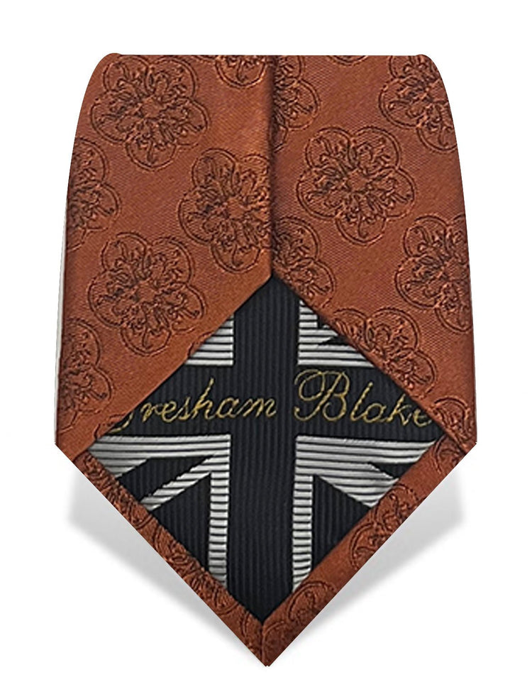 Orange GB Logo Tie - Gresham Blake Online