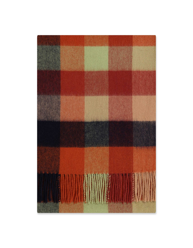 Orange, Green & Burgundy Scarf - Gresham Blake Online