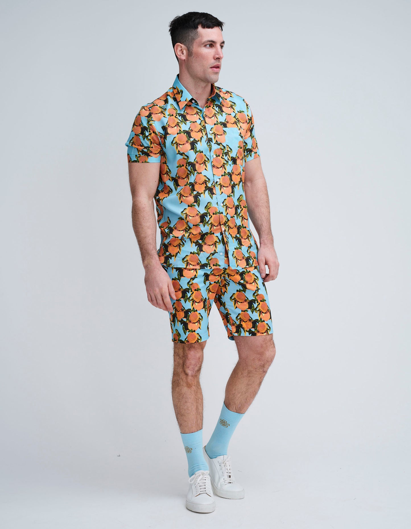 shorts with matching shirt