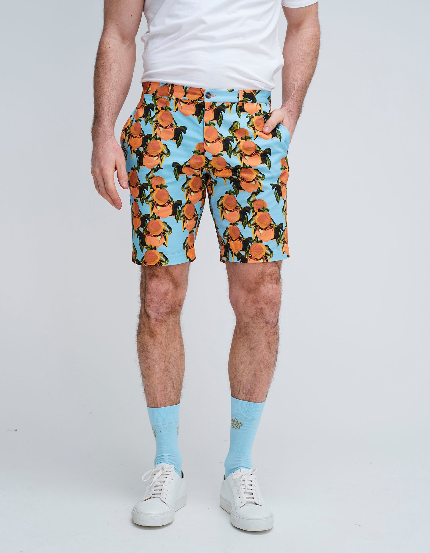 tailored peaches shorts