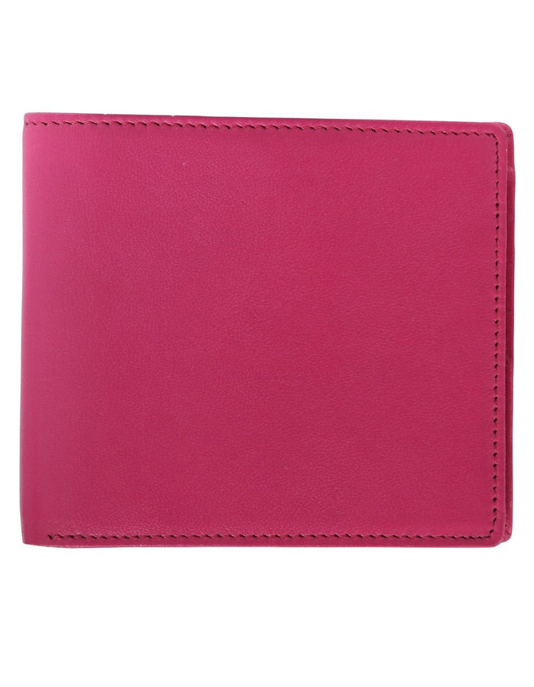 Pink and Royal Blue Leather Wallet - Gresham Blake Online