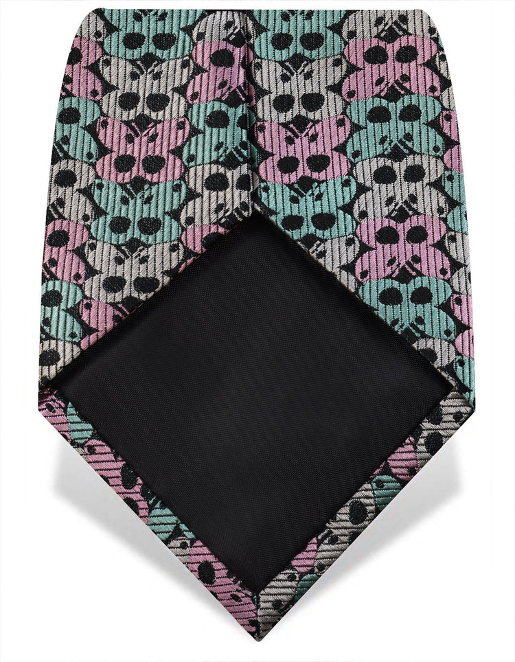 Pink & Blue Butterflies Silk Tie - Gresham Blake Online