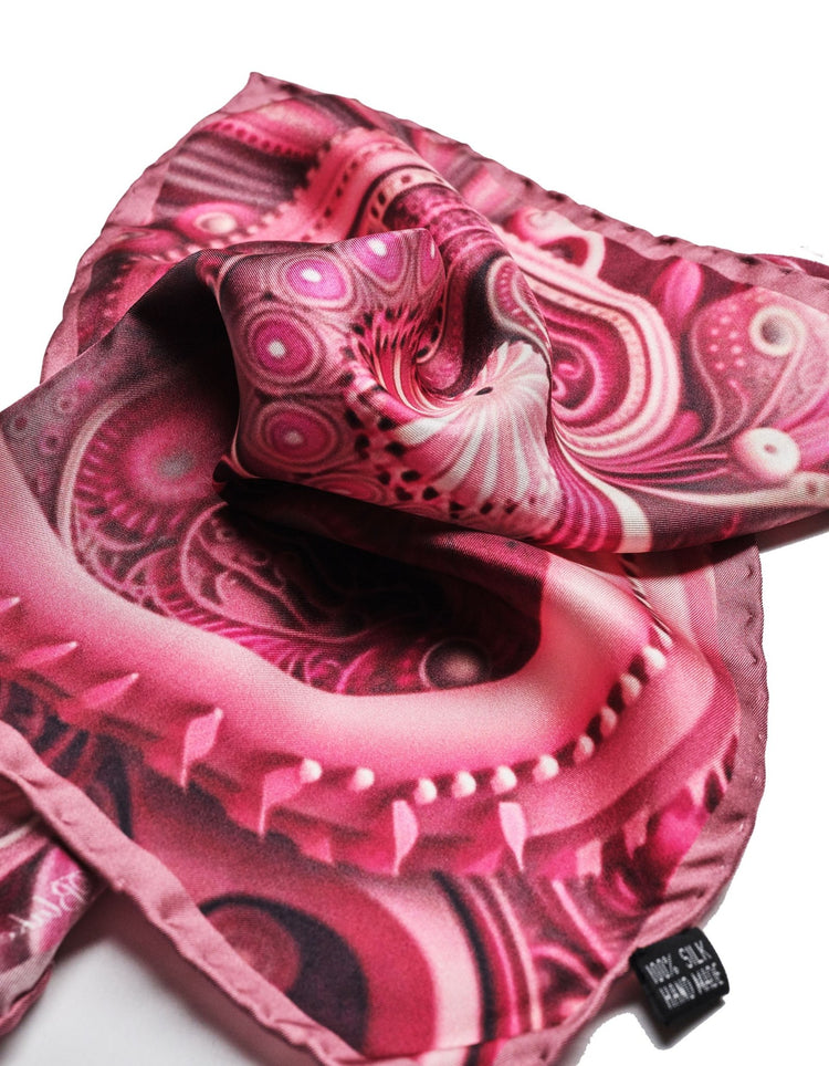 Pink Modern Paisley Pocket Square - Gresham Blake Online