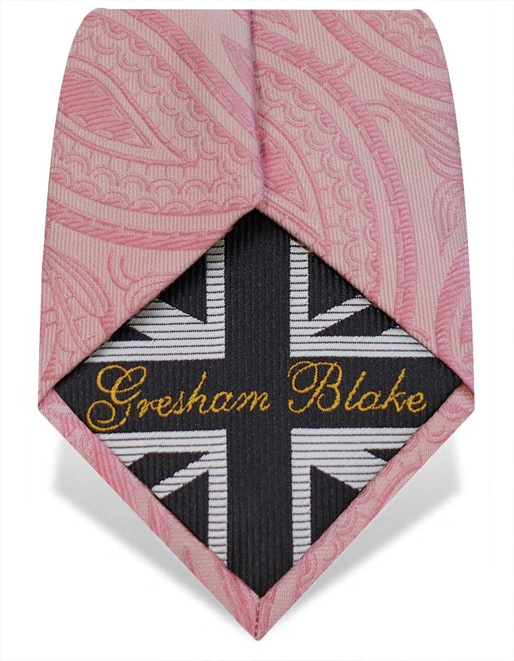 Pink Paisley Tie - Gresham Blake Online