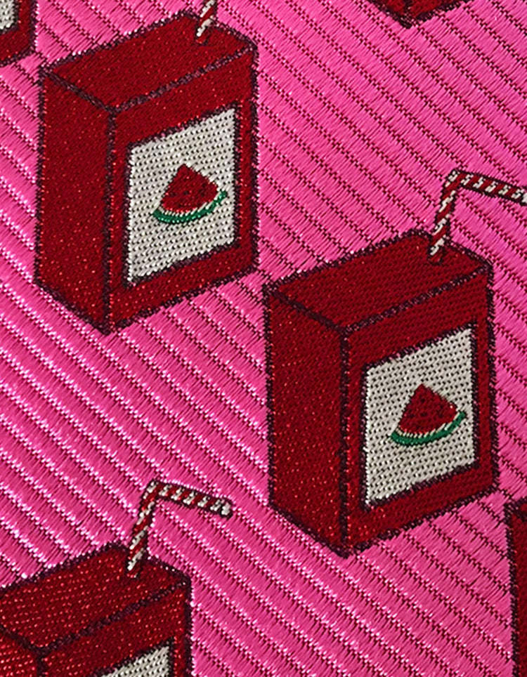 Pink & Red Watermelon Juice Tie - Gresham Blake Online
