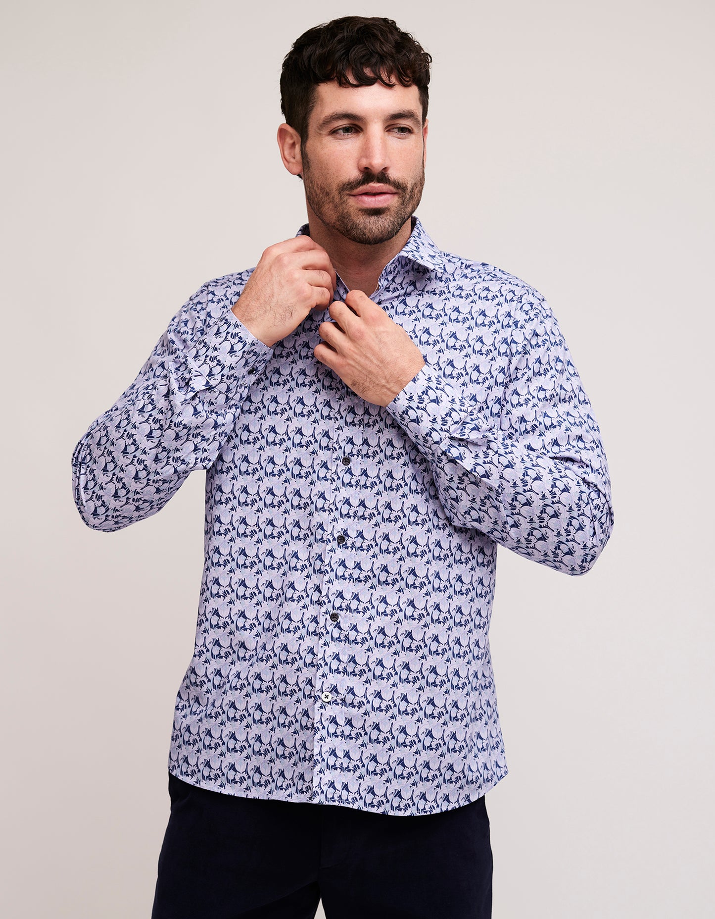 purple floral shirt mens