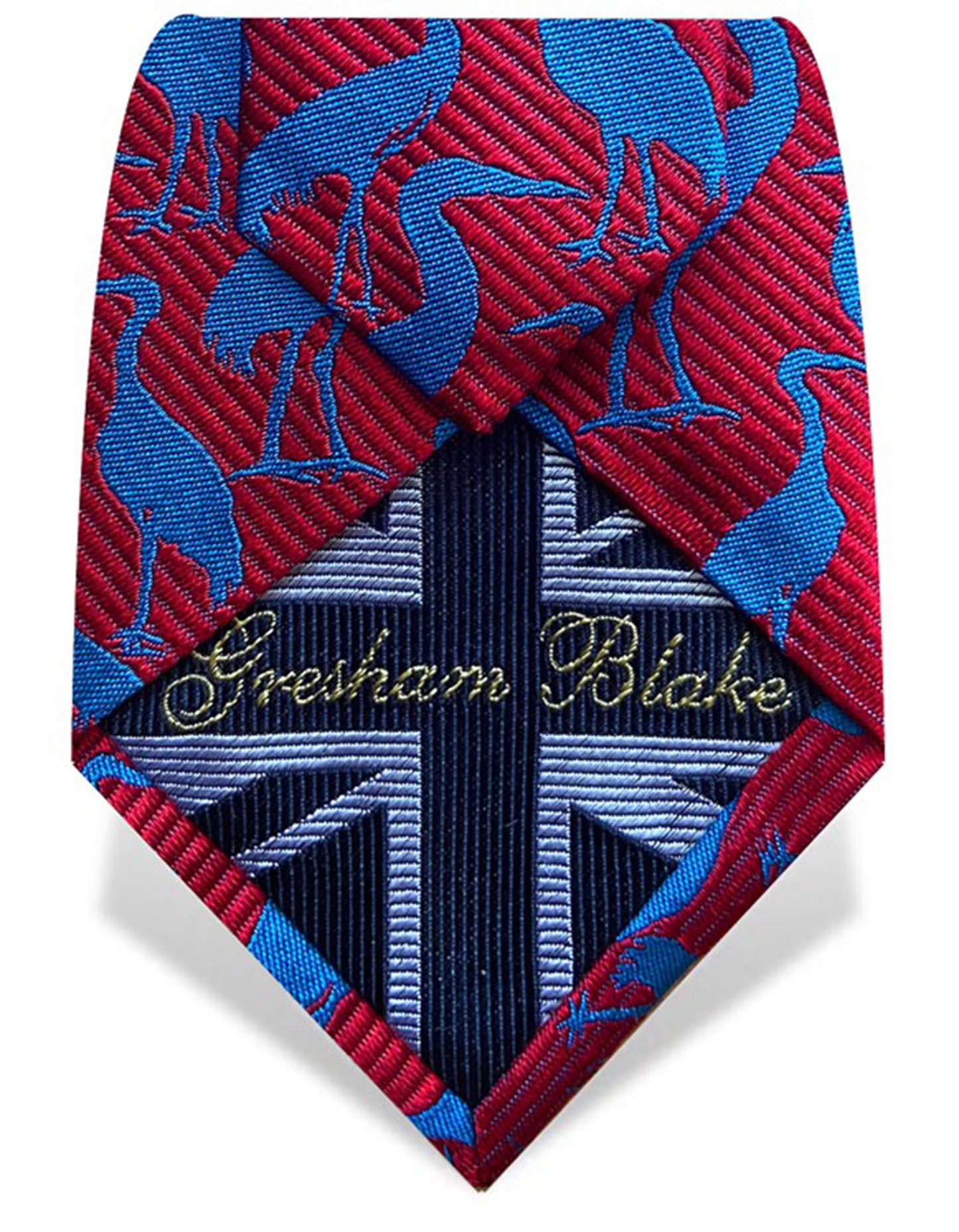 blue cranes tie