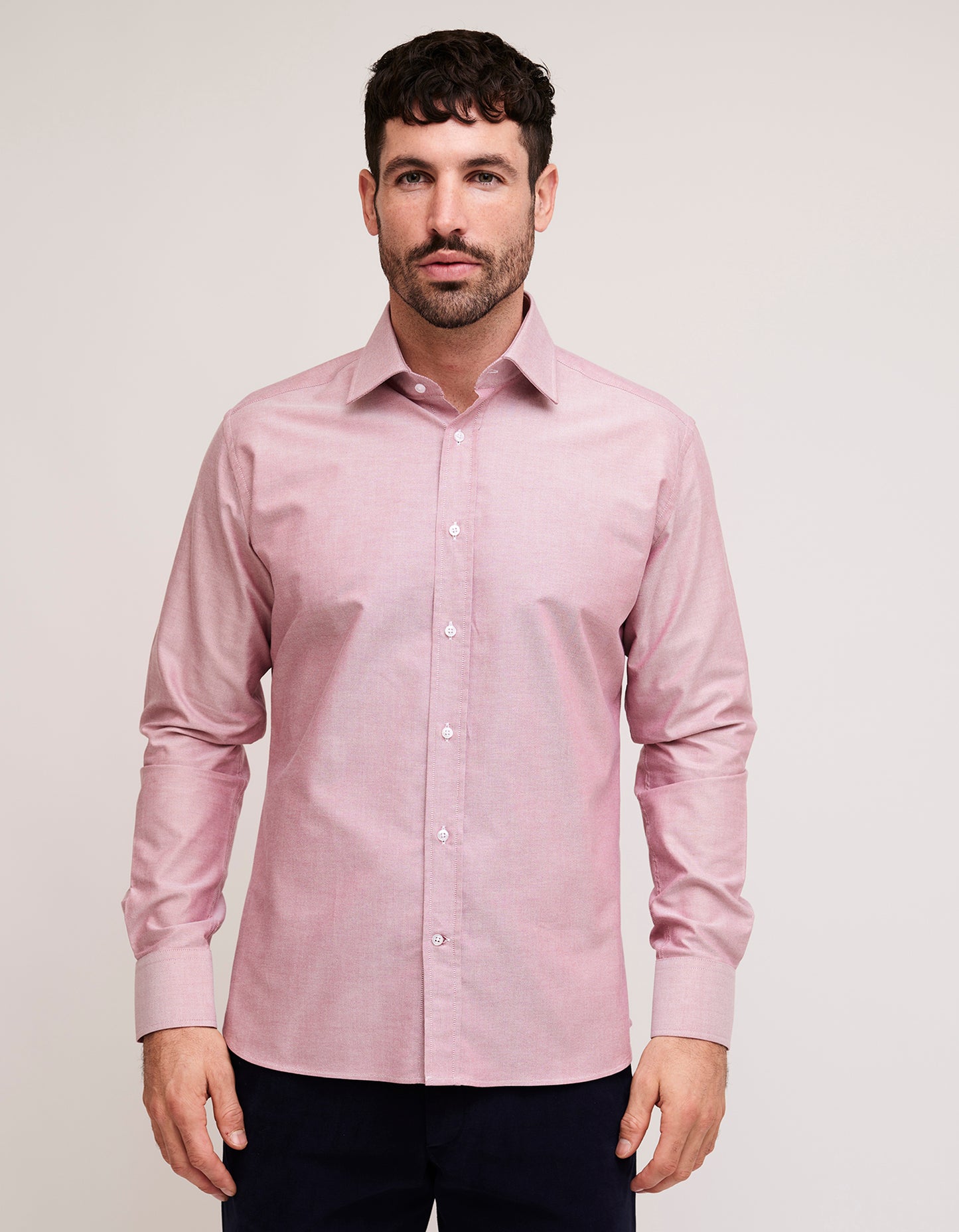 red oxford shirt mens