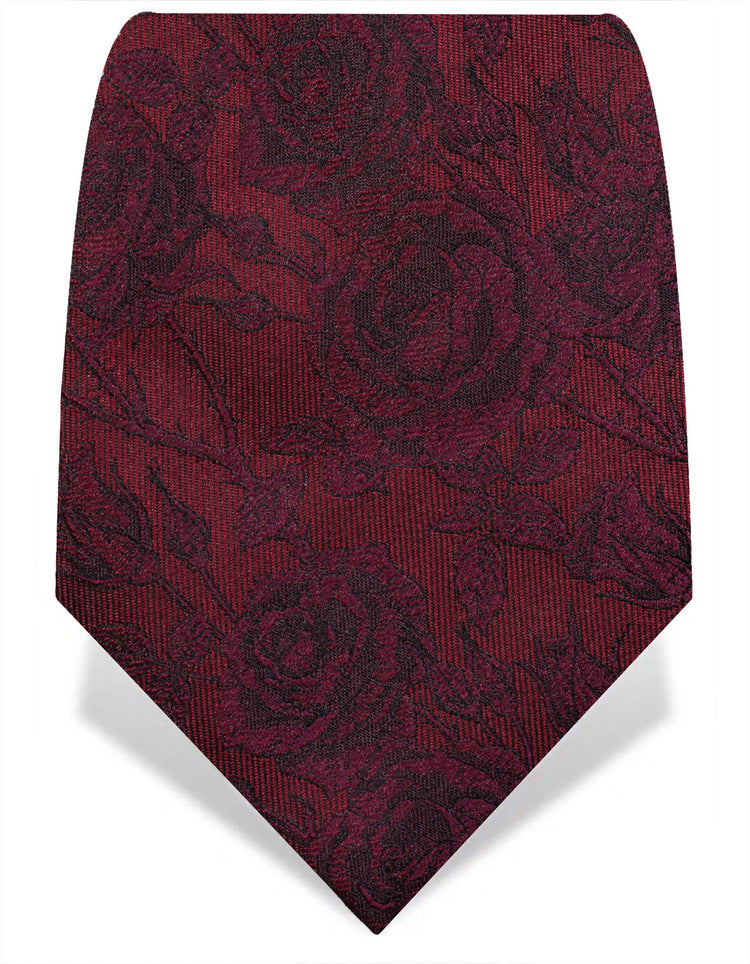 Burgundy Rose Silk Tie