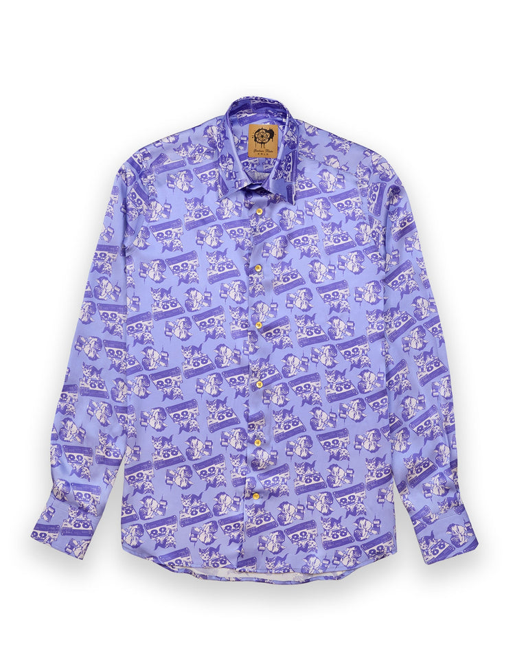 Scratchin' Cats Silk Shirt - Gresham Blake Online