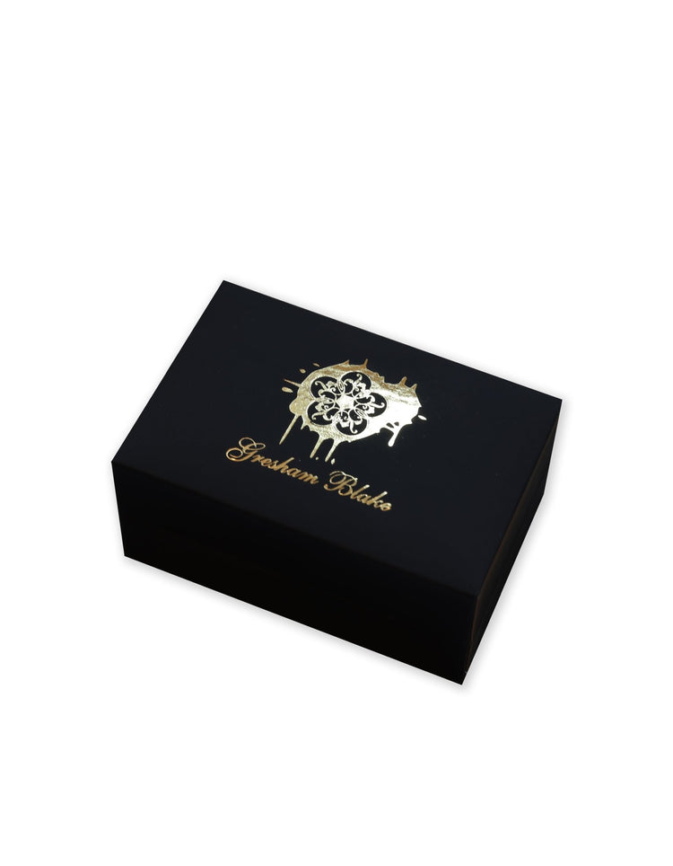Silver Enamel Logo Cufflinks - Gresham Blake Online