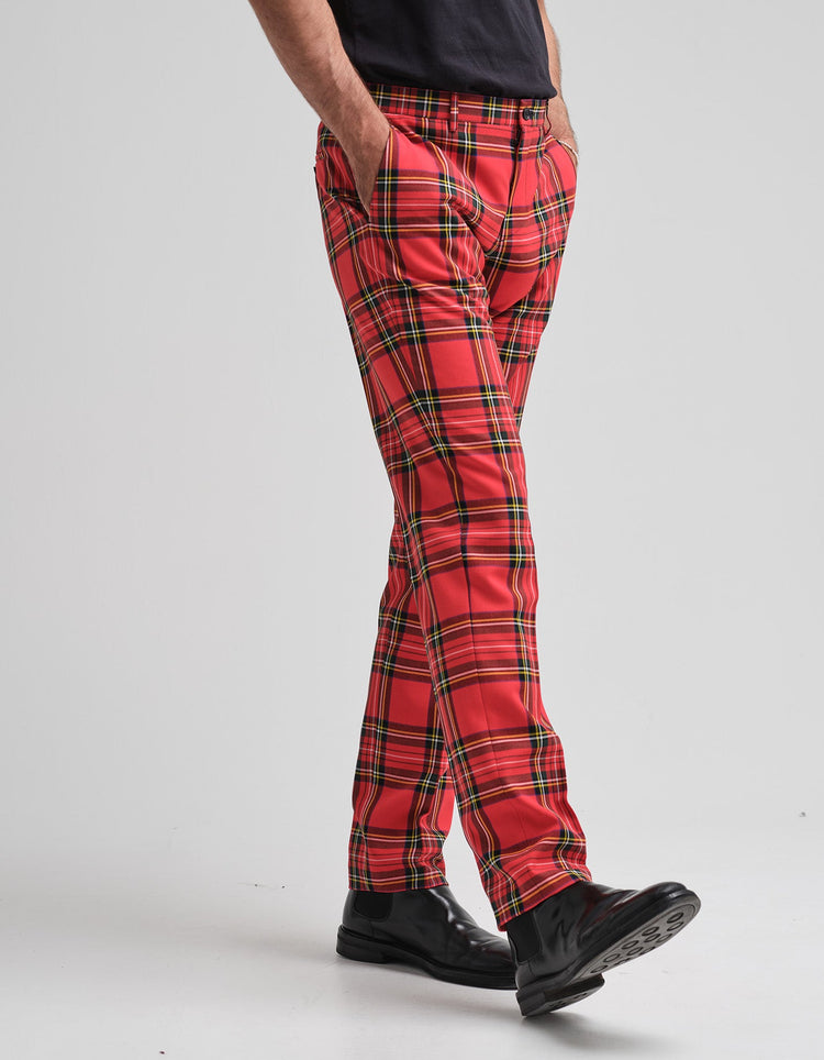 Stewart Royal Red Tartan Trouser - Gresham Blake Online