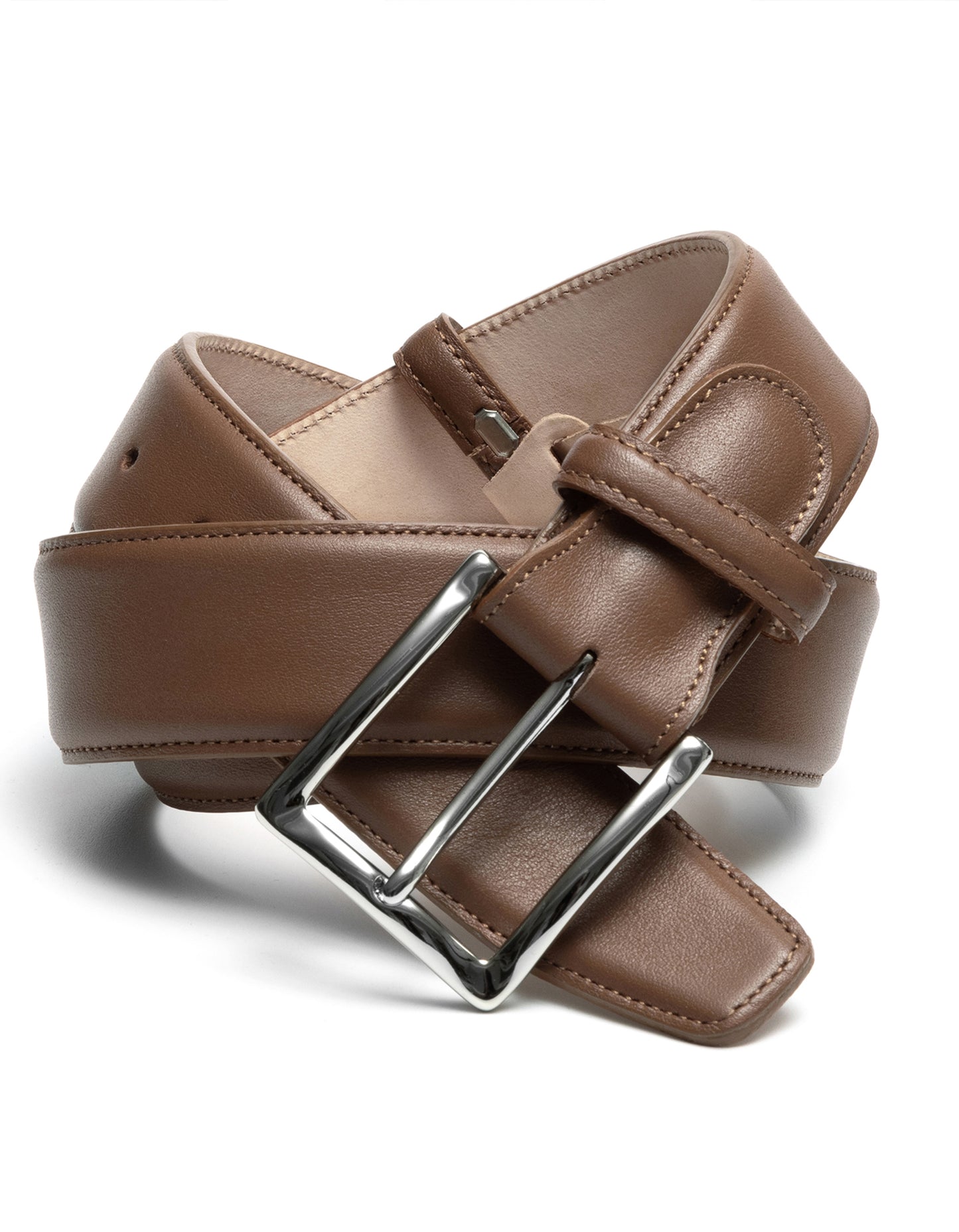 classic tan leather belt