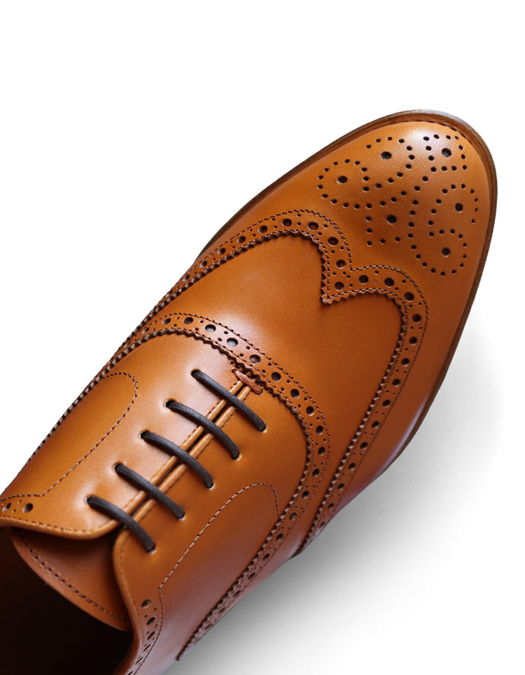 Tan Leather Brogues - Gresham Blake Online