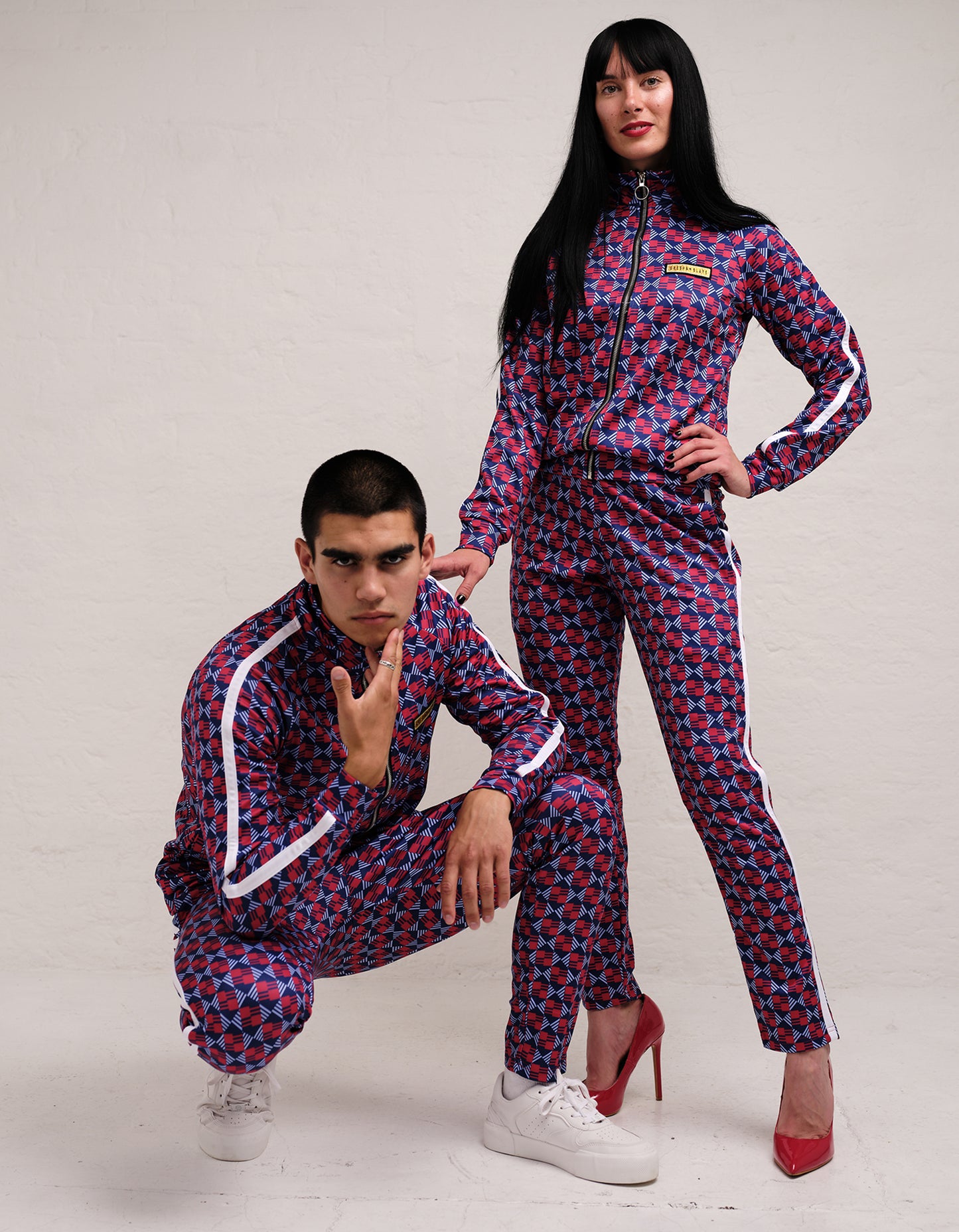 checked tracksuit