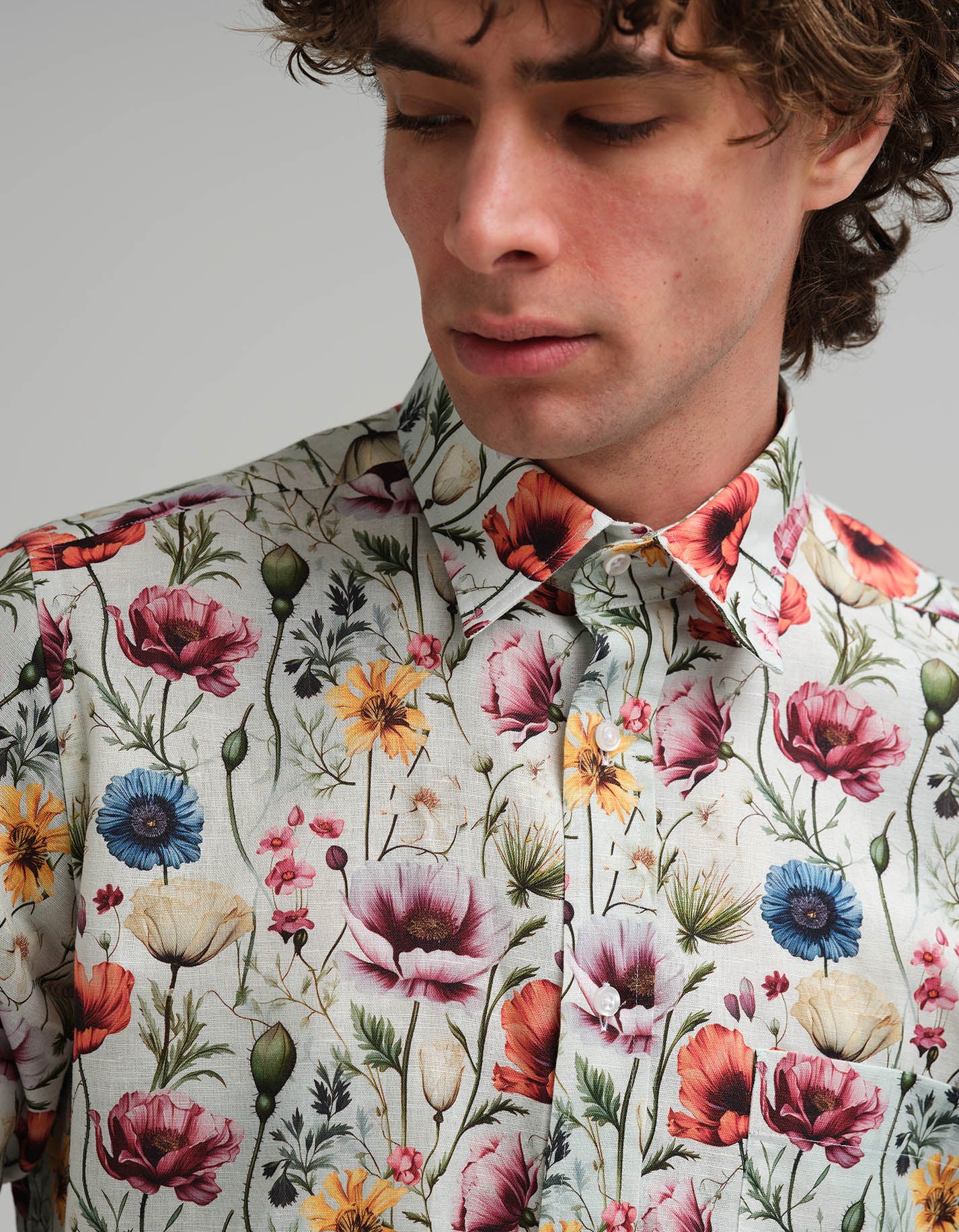 Soft Floral Linen Shirt