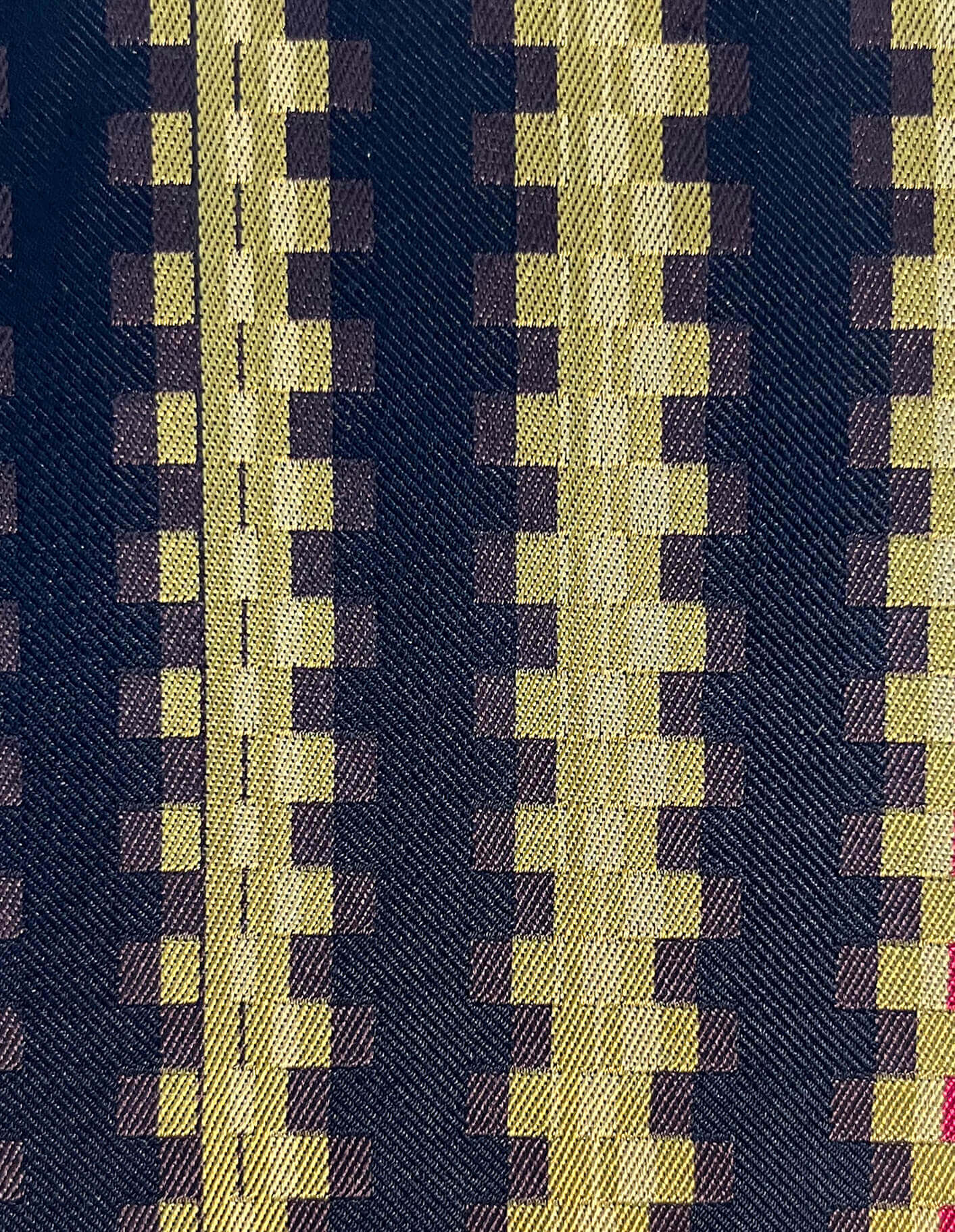 printed yellow pocket square