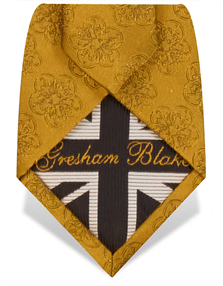 Gold GB Logo Tie