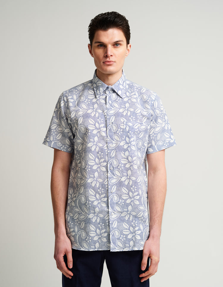 Blue Dot to Dot Short Sleeve Shirt