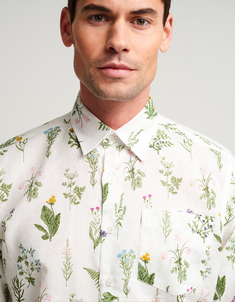 Wild Flowers Linen Shirt