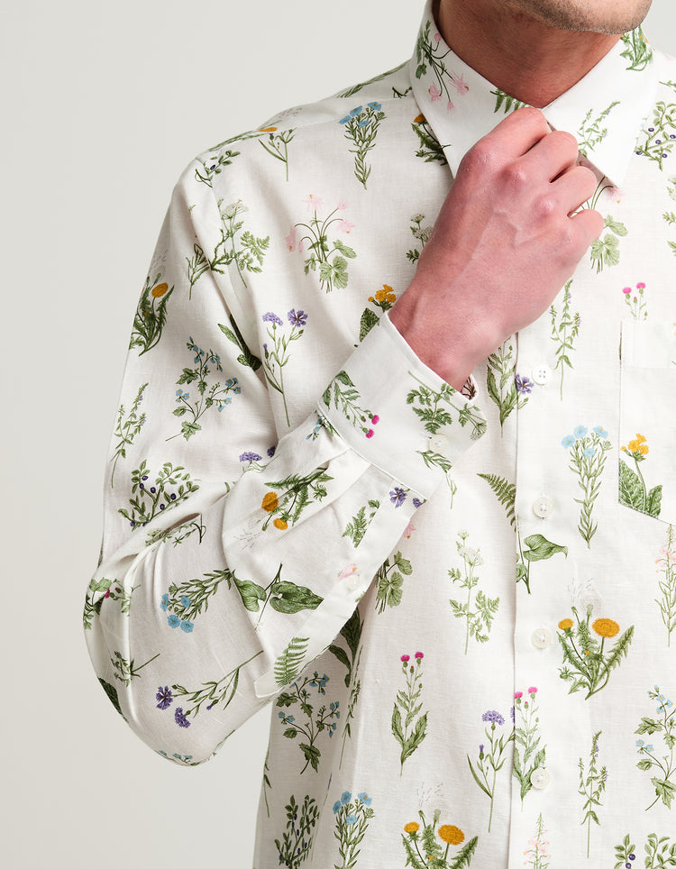 Wild Flowers Linen Shirt