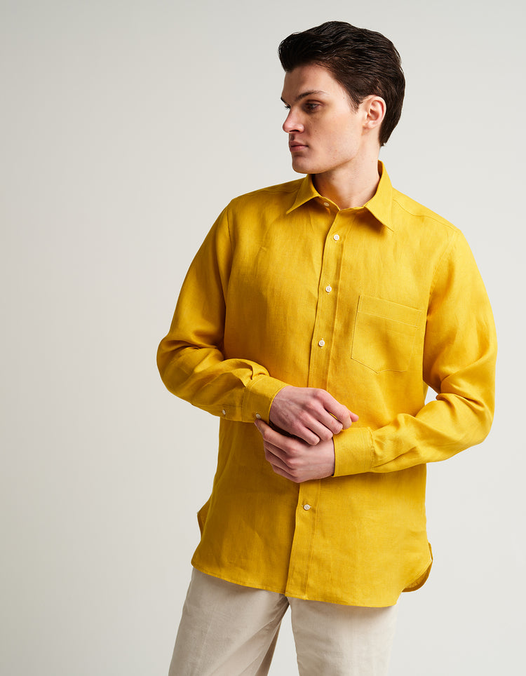 Yellow Linen Shirt