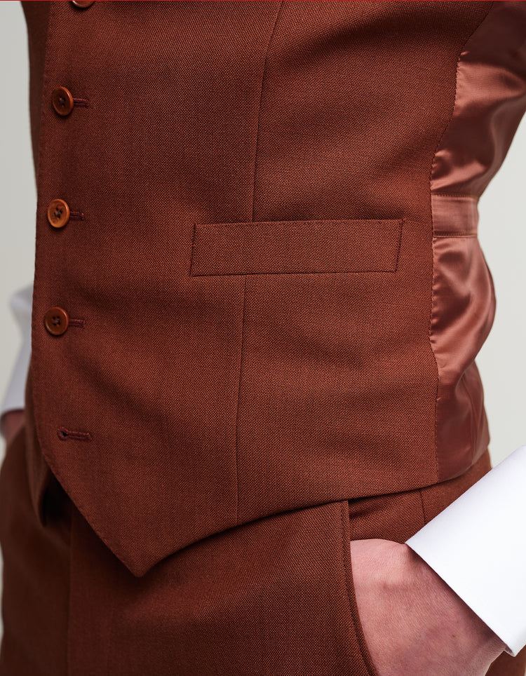 Burnt Orange Waistcoat