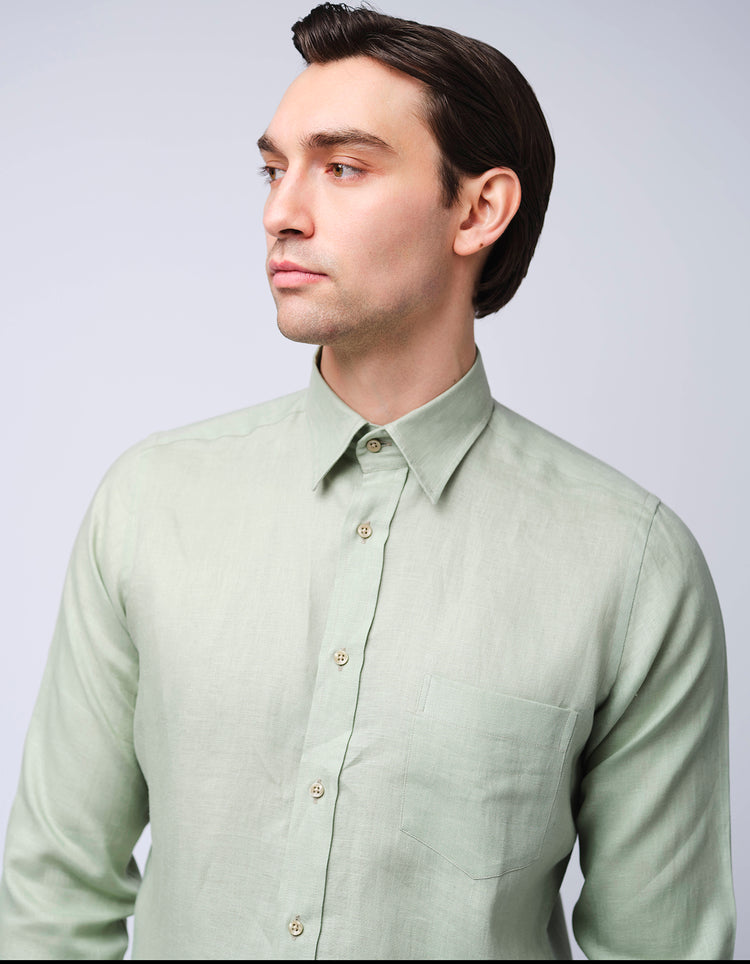 Sage Linen Shirt