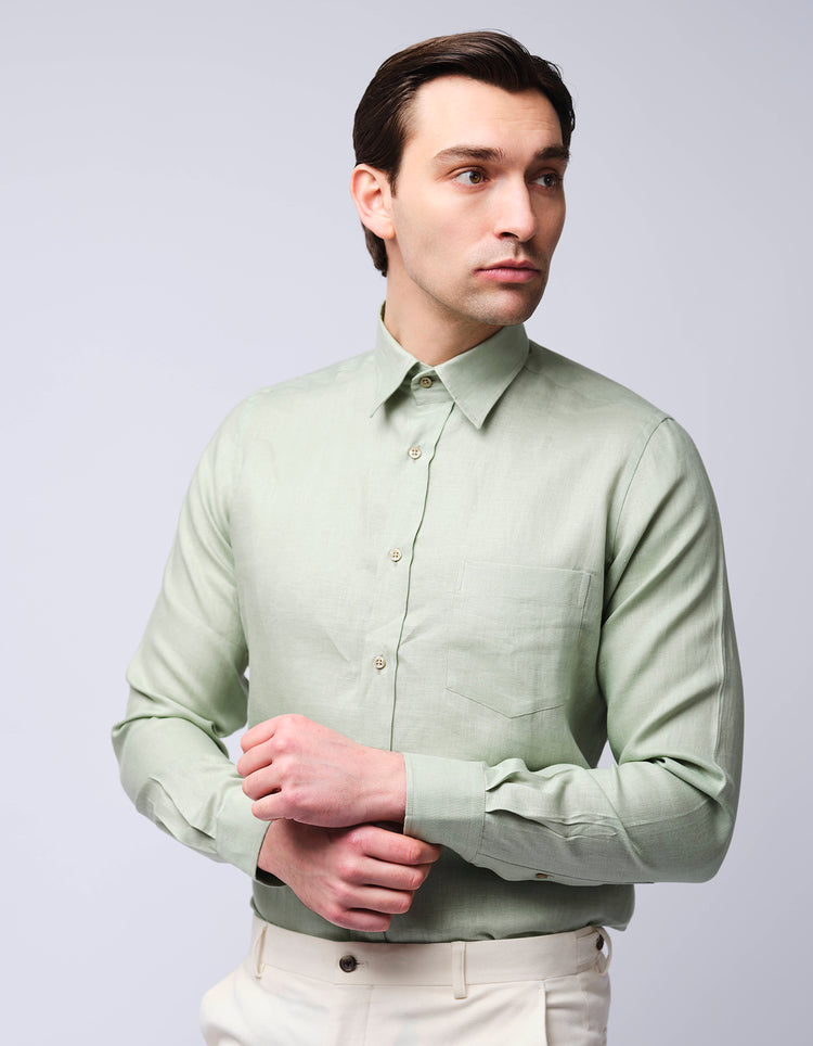 Sage Linen Shirt
