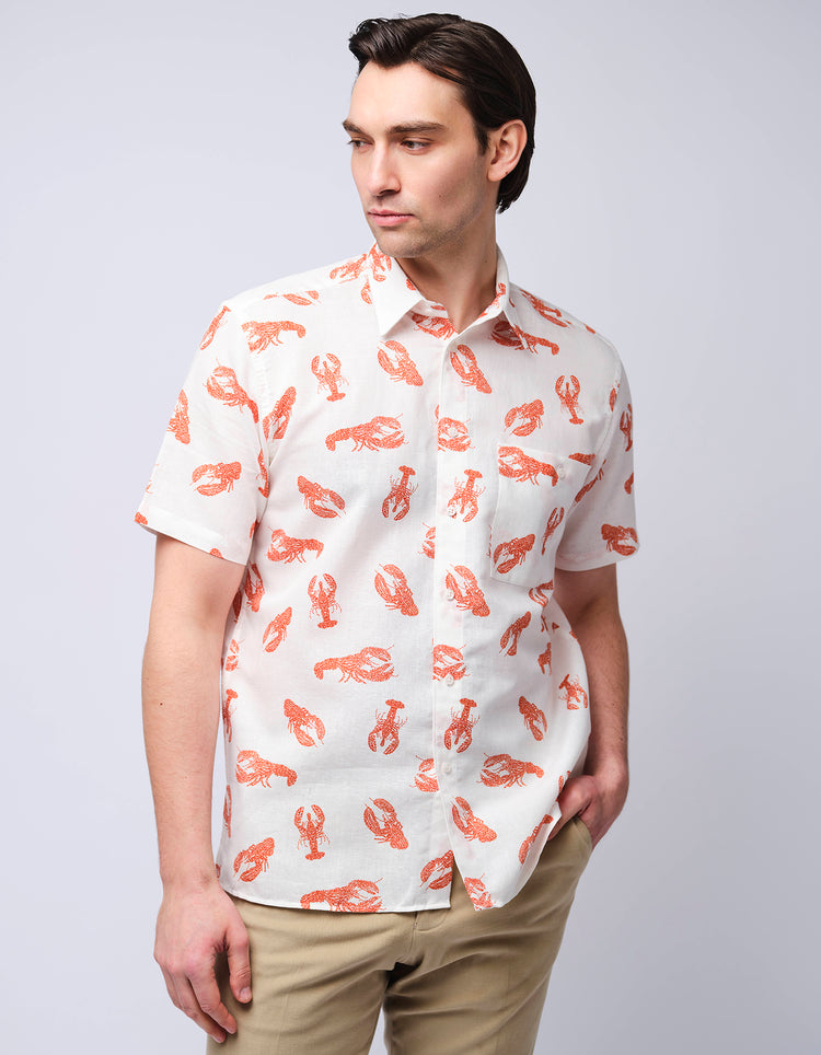 Lobster Dot Short Sleeve Shirt