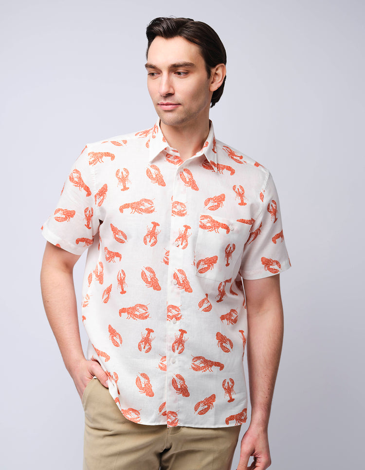 Lobster Dot Short Sleeve Shirt