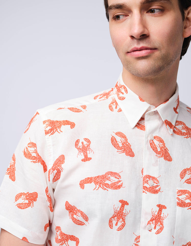 Lobster Dot Short Sleeve Shirt