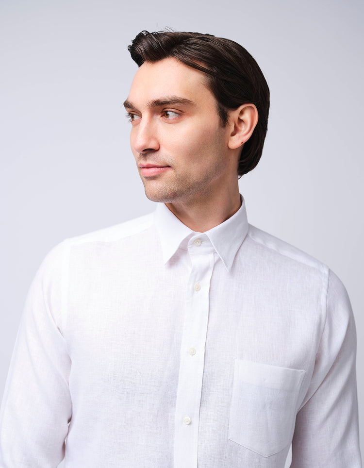 White Linen Shirt