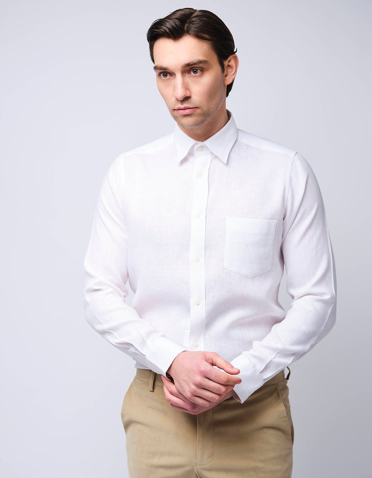 White Linen Shirt