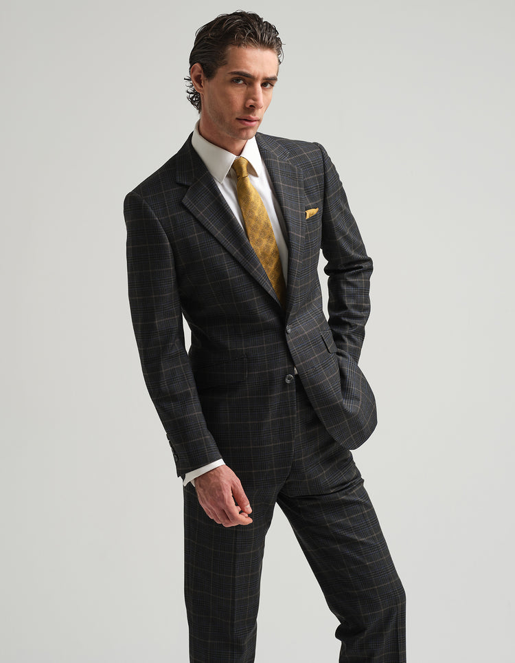 Charcoal Check Suit