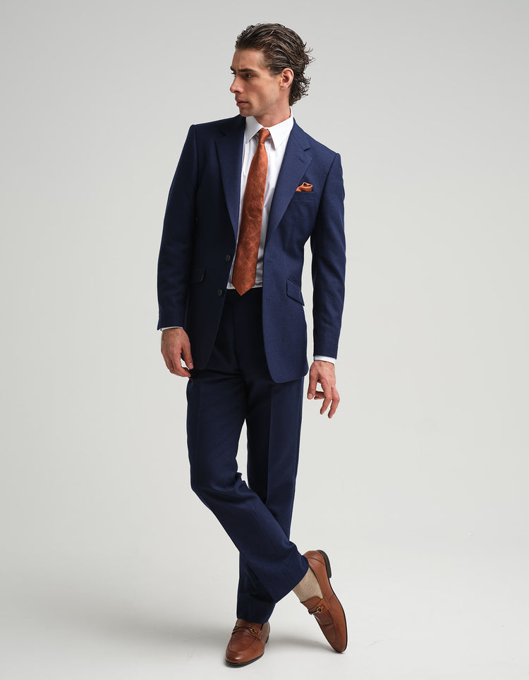 Bright Blue Twill Suit