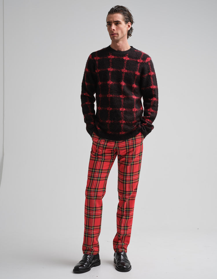 Stewart Royal Red Tartan Trouser