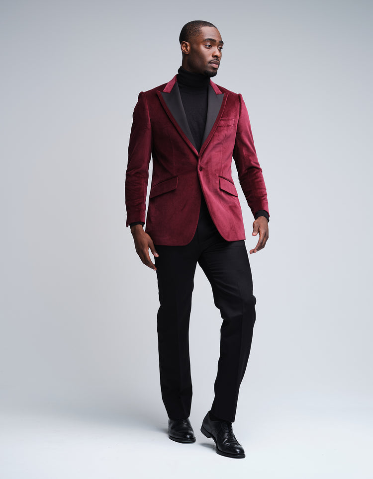 Burgundy Velvet Jacket
