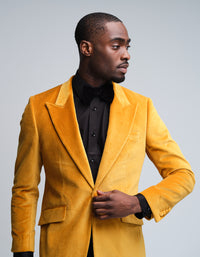 Gold Velvet Jacket