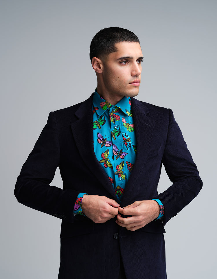 Navy Tweed Suit