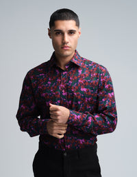 Pink Cherries Jacquard Shirt