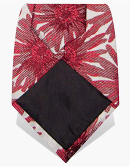 red flower tie for men