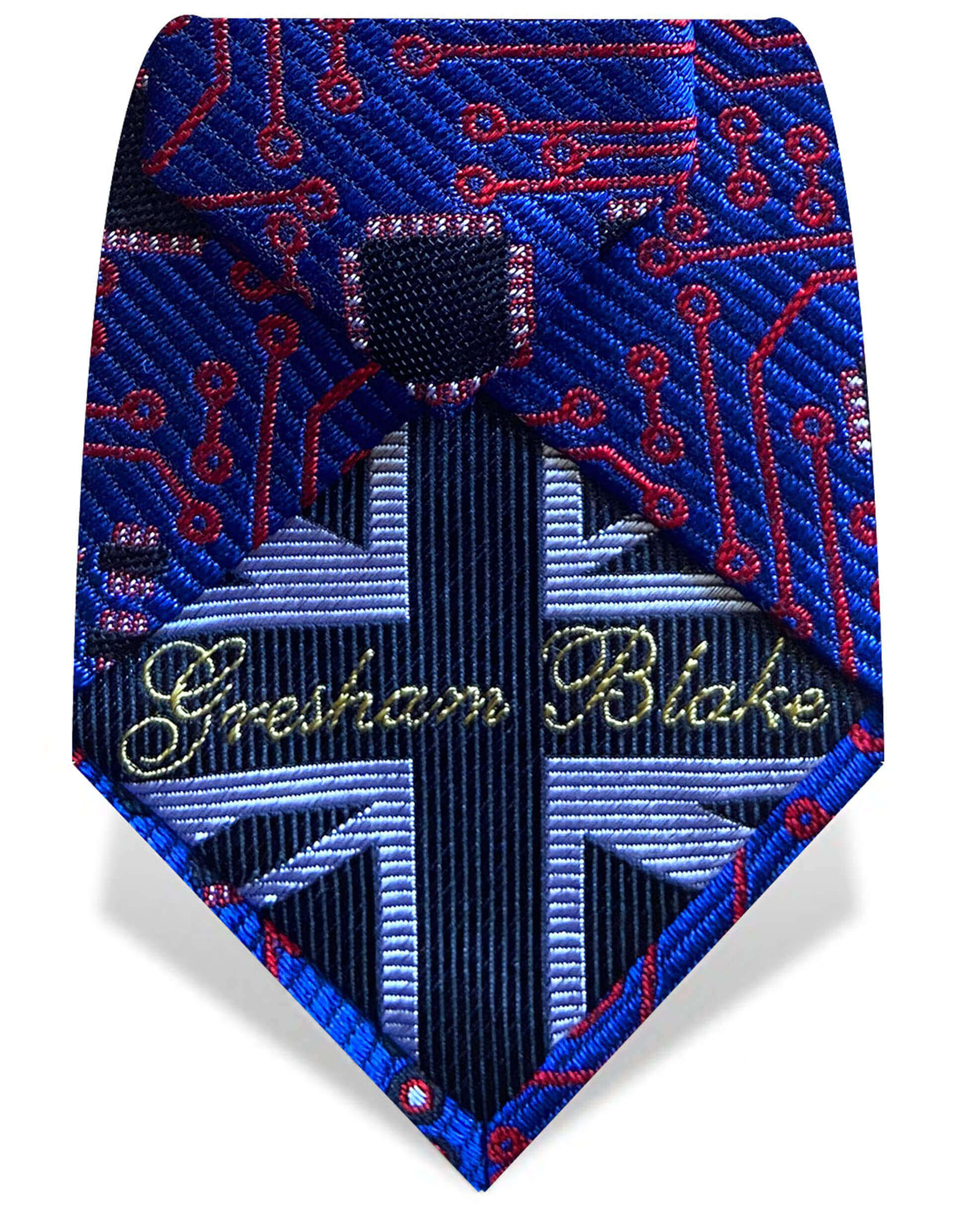 blue color circuit tie