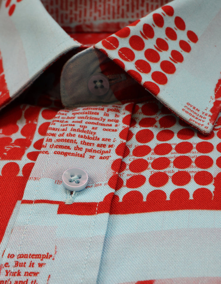 Red & Blue Collage Shirt