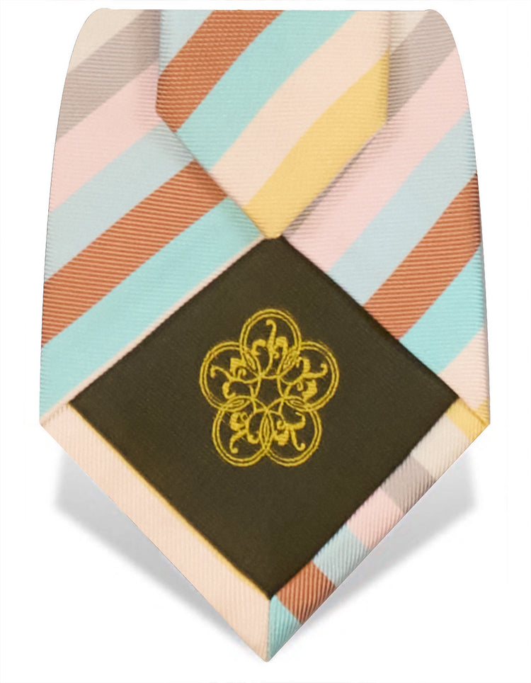 Candy Stripe Tie Pale Pink