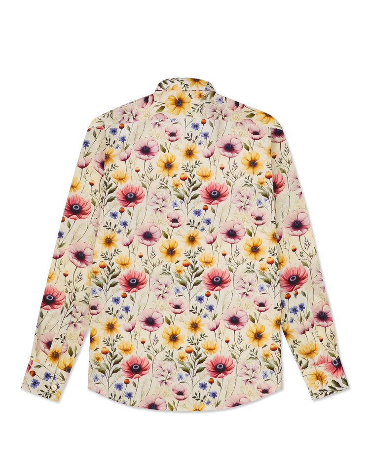 Pastel Floral Linen Shirt