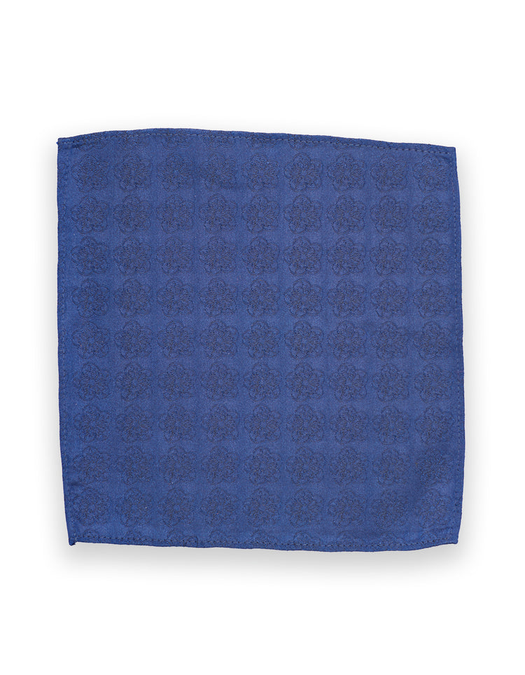 Navy GB Logo Pocket Square