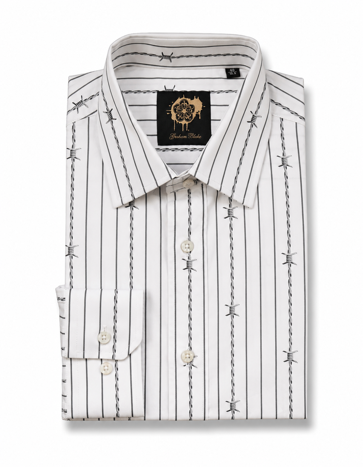 Barbed Wire Stripe Shirt