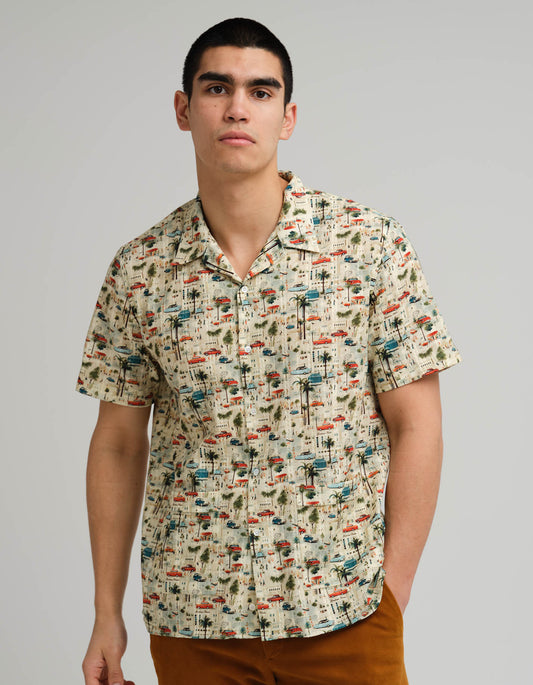 Cuban Jacquard Bowling Shirt